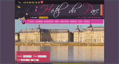 Desktop Screenshot of hotelduparc-bordeaux.com